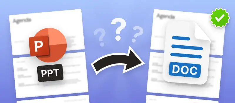 È possibile convertire PPT in documenti Word? 